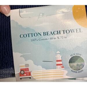 Cotton Beach Towel Blue and Green